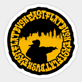 East Flatbush Beats: Urban Vibes for Hip-Hop Heads Sticker